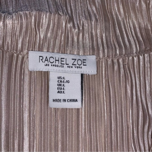 Rachel Zoe Pleated Champagne Blouse - Picture 2 of 3